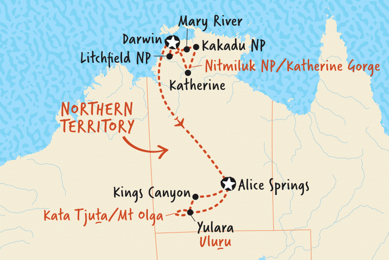 Australien 8 Tage Tour Von Darwin Nach Alice Springs