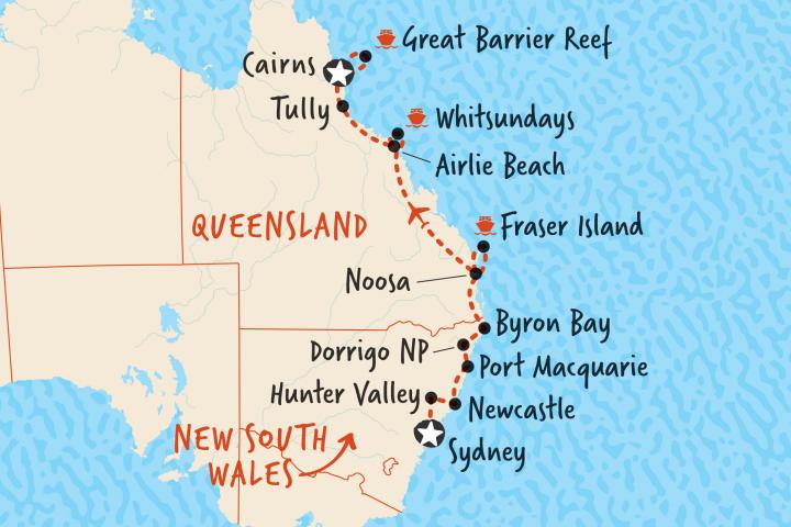 Map Sydney Cairns